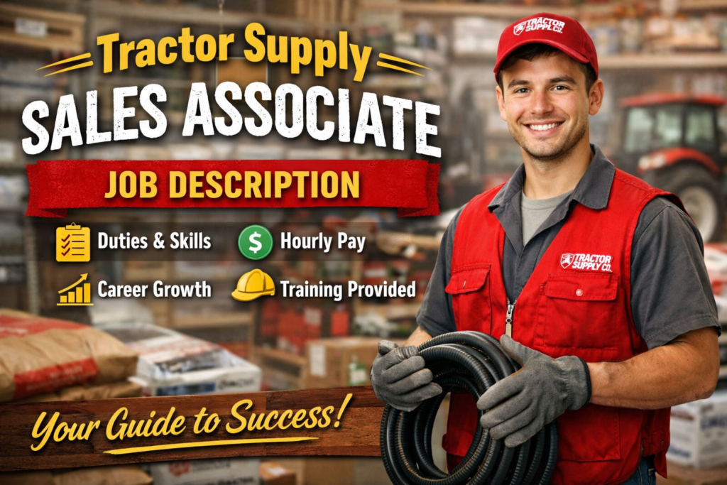 tractor supply sales associate job description
