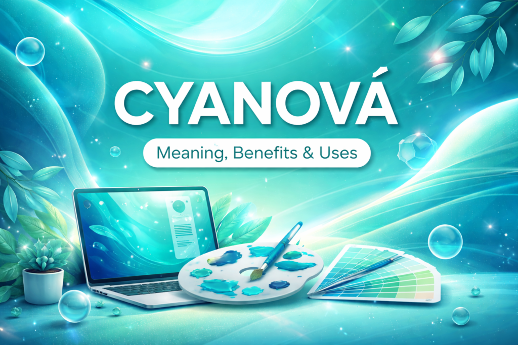 cyanová